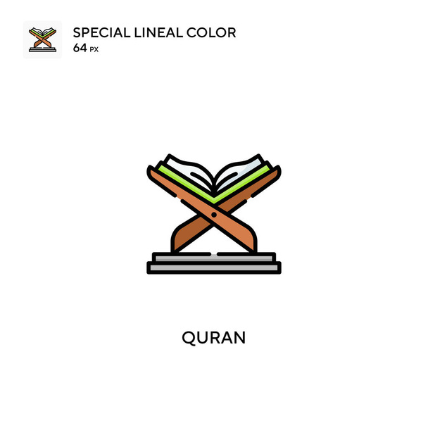 Коран Спеціальна лінійна кольорова піктограма. Коран піктограми для вашого бізнес-проекту
 - Вектор, зображення