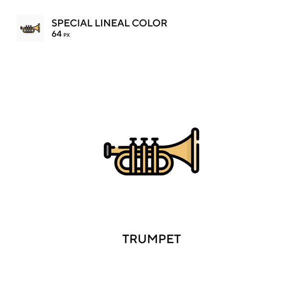 Trumpet Спеціальна піктограма лінійного кольору. Піктограми Trumpet для вашого бізнес-проекту
 - Вектор, зображення