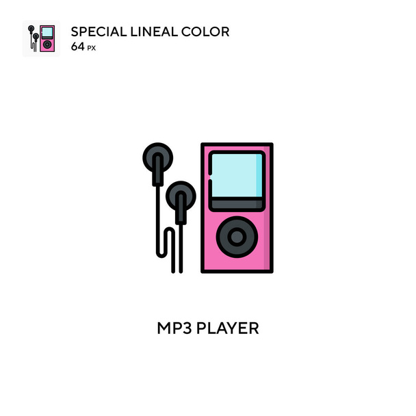 MP3-Player Spezielle lineare Farb-Symbol.MP3-Player-Symbole für Ihr Geschäftsprojekt - Vektor, Bild