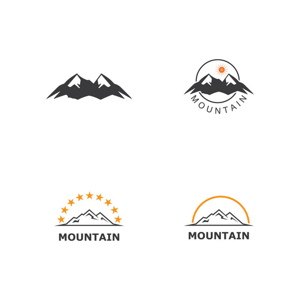 Mountain icon Logo Template Vector illustration design - ベクター画像