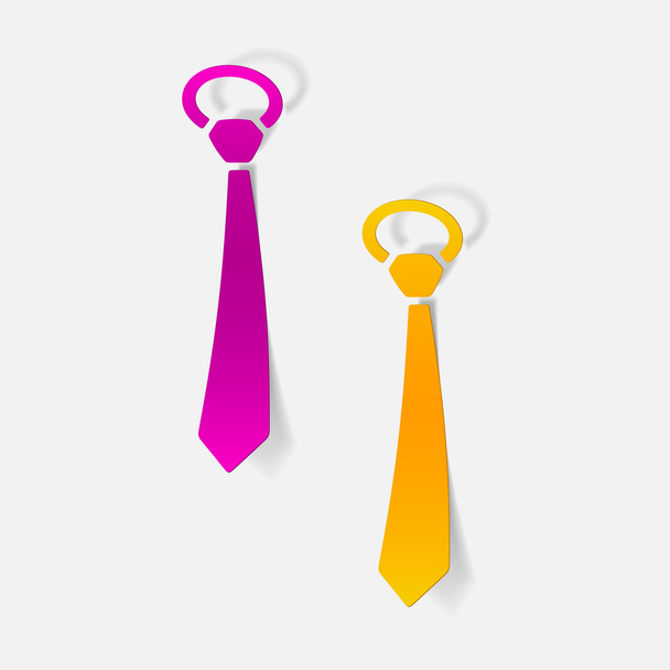 realistic design element: tie - Vektor, kép