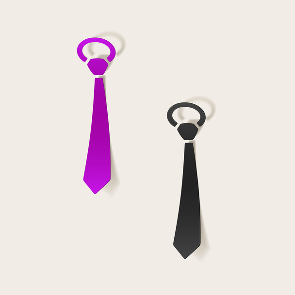 элемент реалистичного дизайна: галстук
 - Вектор,изображение