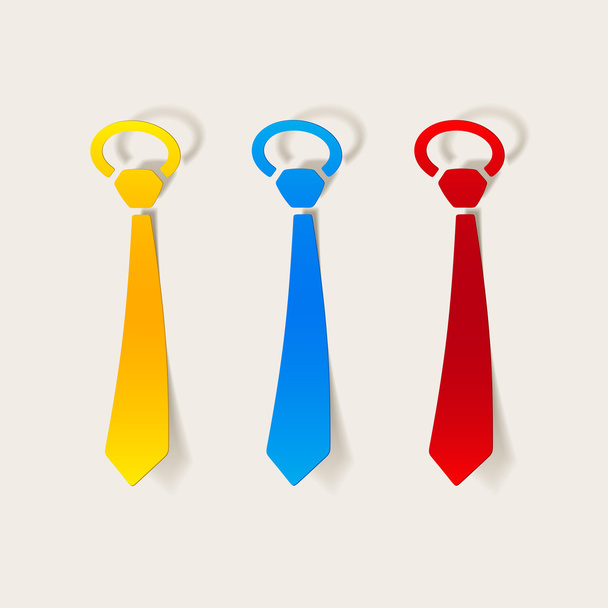 realistic design element: tie - Vector, afbeelding