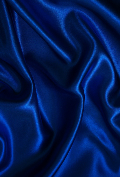 Smooth elegant blue silk - Foto, afbeelding