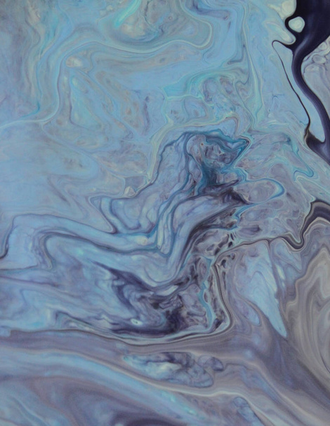 Full frame shot of smeared blue paint for background - Fotó, kép