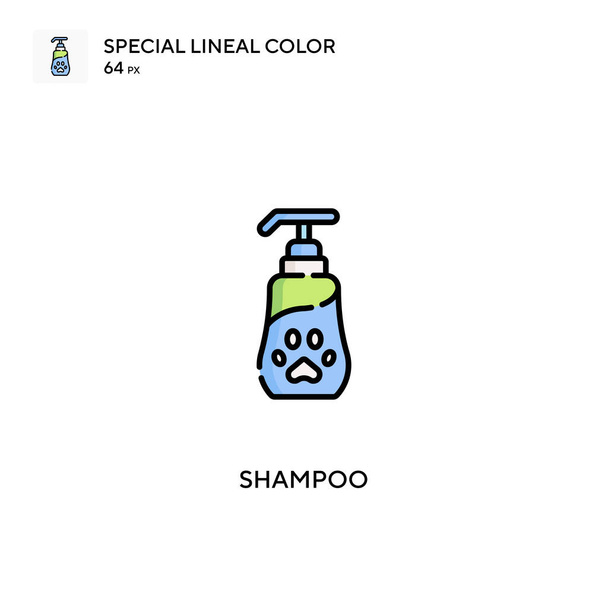 Shampooing Icône spéciale couleur linéaire.Icônes de shampooing pour votre projet d'entreprise - Vecteur, image