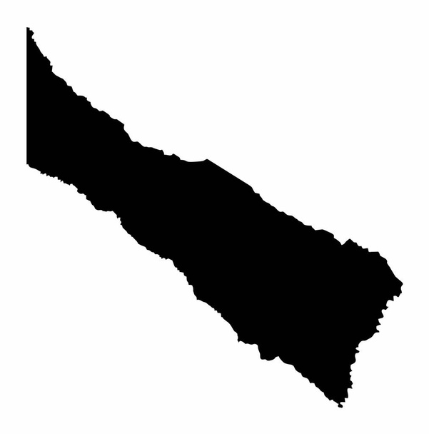 Ο σκοτεινός χάρτης της επαρχίας Formosa, απομονωμένος σε λευκό φόντο, Αργεντινή - Διάνυσμα, εικόνα