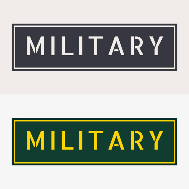 Armeijapaikkoja. Armeijan virkamerkki. Armeijan tunnus. Suunnittelu elementtejä sotilaallinen tyyli takit, paita ja T-paidat - Vektori, kuva