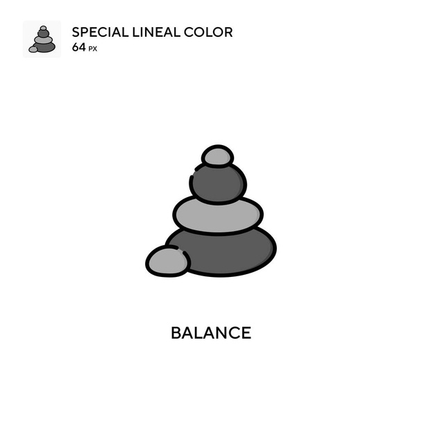 Balance Specjalna ikona koloru linii.Balance ikony dla projektu biznesowego - Wektor, obraz