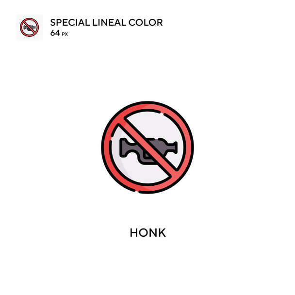 Icônes Honk Special lineal color icon.Honk pour votre projet d'entreprise - Vecteur, image