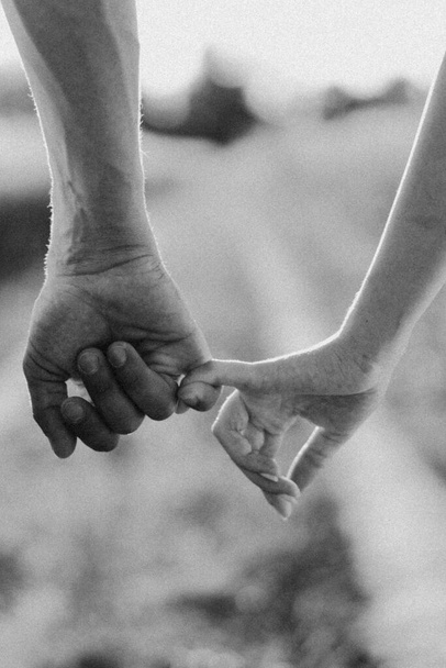 Couple hold hands.  - Fotoğraf, Görsel
