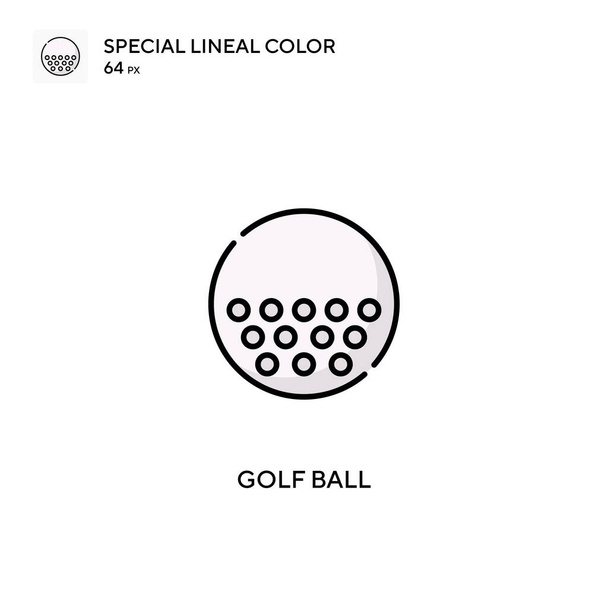 Μπάλα γκολφ Ειδική lineal εικονίδια χρώμα icon.Golf μπάλα για την επιχείρησή σας έργο - Διάνυσμα, εικόνα