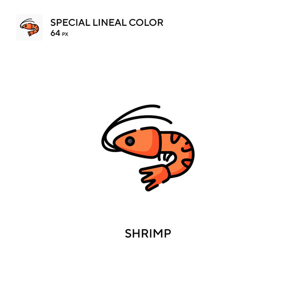 Γαρίδες Ειδική lineal χρώμα icon.Shrimp εικονίδια για την επιχείρησή σας έργο - Διάνυσμα, εικόνα