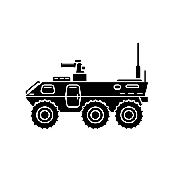 Illustrationsvektor der Vorlage für das Symbol des Panzerfahrzeugs - Vektor, Bild