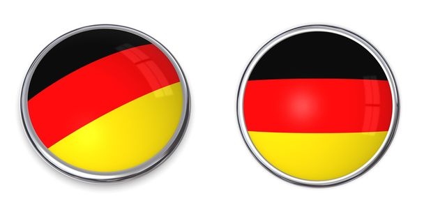 bayrak düğmesini Almanya - Fotoğraf, Görsel