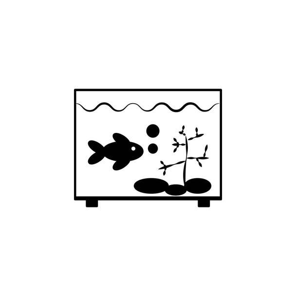 Ilustración Gráfico vectorial de plantilla de icono de acuario - Vector, Imagen