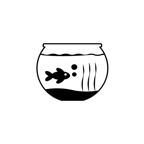 Illustration Graphique vectoriel du modèle d'icône d'aquarium - Vecteur, image