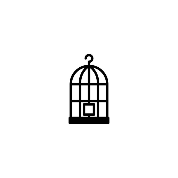 Illustrazione grafica vettoriale dell'icona della gabbia per uccelli - Vettoriali, immagini
