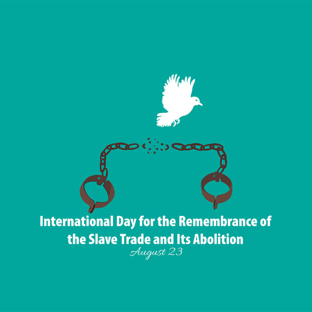 Εικονογράφηση Διανυσματικών της Παγκόσμιας Ημέρας Μνήμης του δουλεμπορίου και της Κατάργησής του. 23 Αυγούστου. - Διάνυσμα, εικόνα