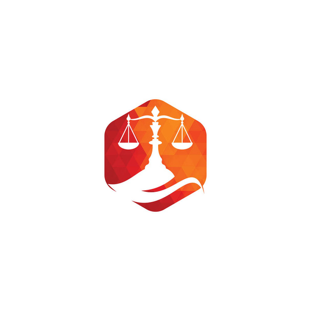 創造的な現代の葉の法律のバランスの記号のロゴデザインテンプレート。グリーンスケールのロゴコンセプト。葉のロゴベクトルを持つ法律事務所 - ベクター画像