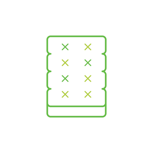 logo icône vectorielle de matelas design - Vecteur, image