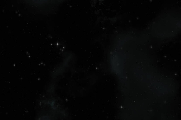 Campo estelar no espaço galáctico com nebulosa colorida. Fundo de ficção científica do espaço profundo. Papel de parede etéreo
. - Foto, Imagem