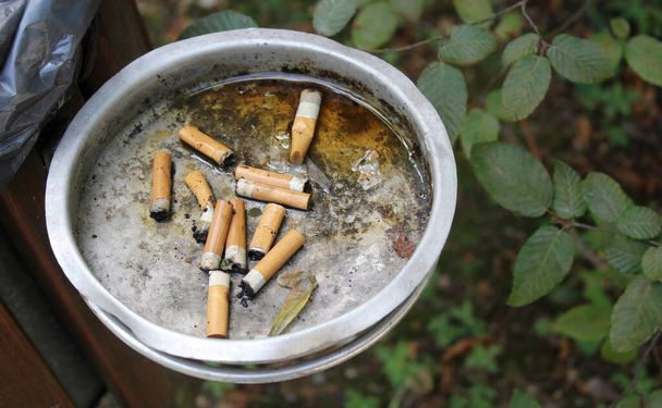 Gyújtás nélküli cigarettacsikkek hamutartója - Fotó, kép