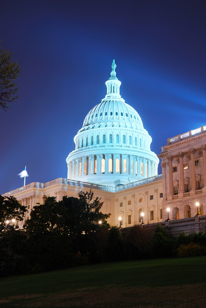 Capitol hill geceleri, washington dc bina - Fotoğraf, Görsel