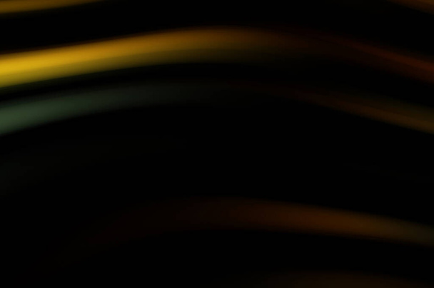 Colorful smooth lines on black background. Liquid and fluid vibrant color waves flowing in the dark. Graphic illustration for wallpaper, banner, background, card, book, cover, poster, banner, brochure - Foto, Imagen