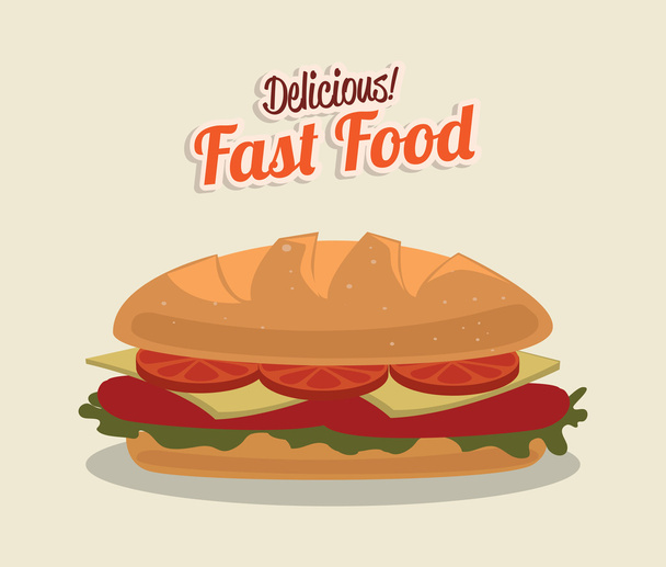 Fast Food - Vektor, Bild