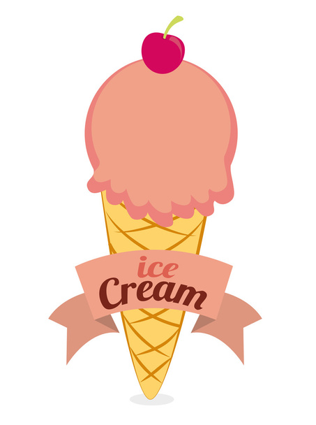 ice cream design - Wektor, obraz