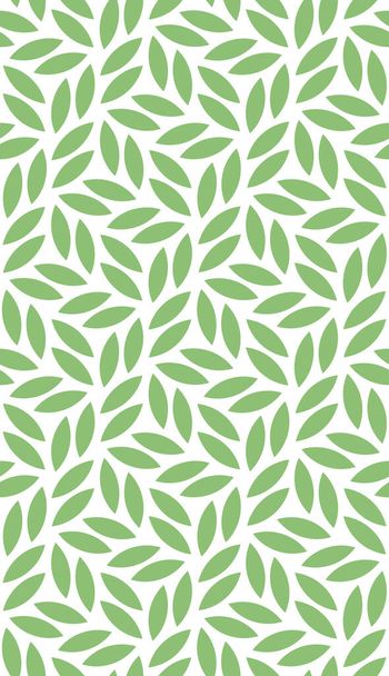Vector geometric seamless pattern. Modern stylish floral background with leaves. EPS 10 - Вектор,изображение