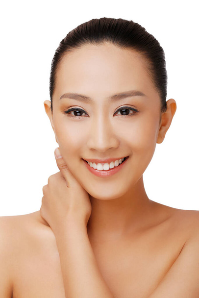Oriental beauty make-up closeup - 写真・画像