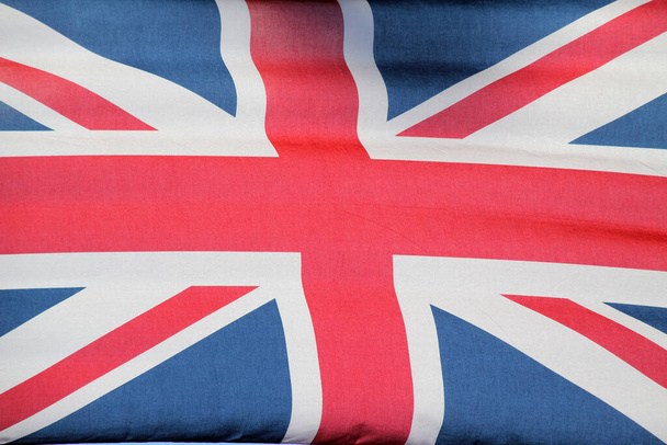 İngiliz bayrağı havada dalgalanıyor. - Fotoğraf, Görsel