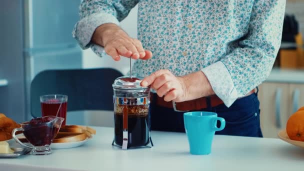Using french press - Footage, Video