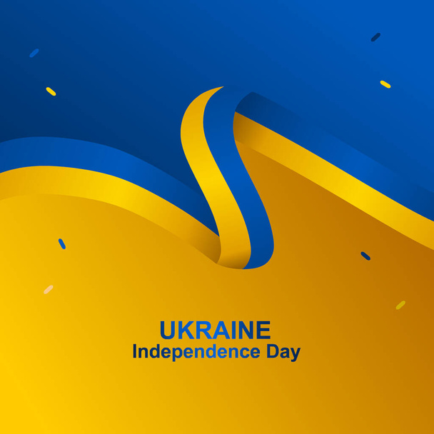 Ucrania independencia día vector - Vector, imagen