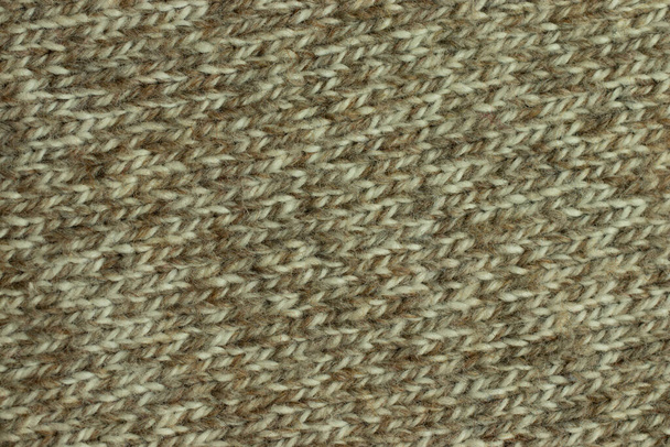 Textura de lana marrón y blanca con fondo de patrón. - Foto, imagen