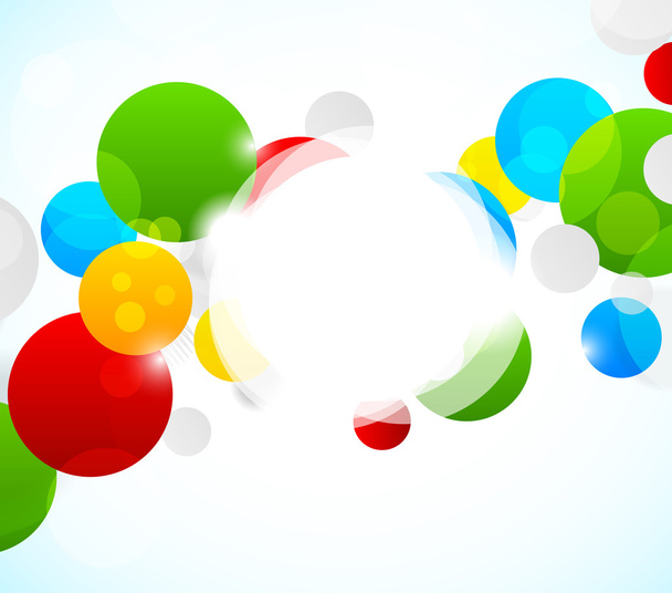 Abstract colorful background with circles - Vector, Imagen