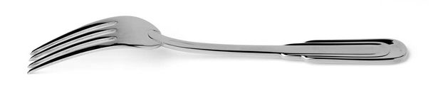 Steel metal fork isolated on white background - Фото, зображення