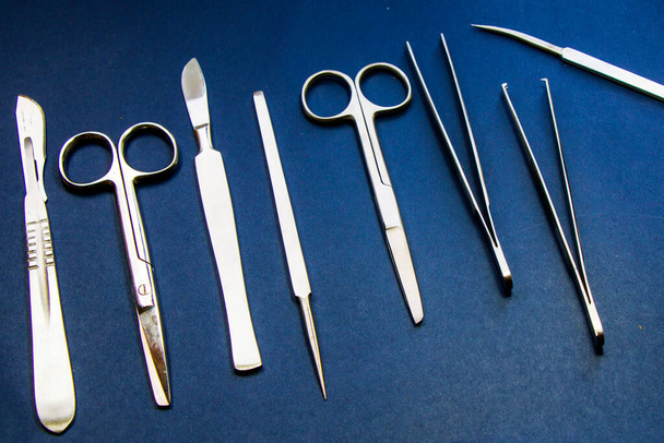 Dissection Kit - Premium Quality Stainless Steel Tools for Medical Students of Anatomy, Biology, Veterinary, Marine Biology with Scalpel Blades - Photo, Image