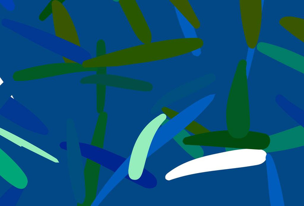 Azul claro, verde textura vetorial com linhas coloridas. Linhas sobre fundo abstrato borrado com gradiente. Padrão para seus sites de busines. - Vetor, Imagem