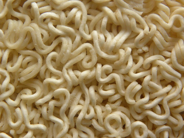 Yellowish white color raw dried Instant noodles - Photo, Image