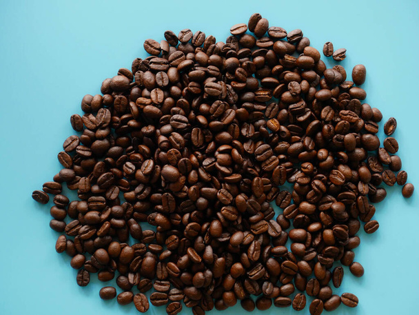 granos de café fondo, semillas de café orgánico - Foto, imagen