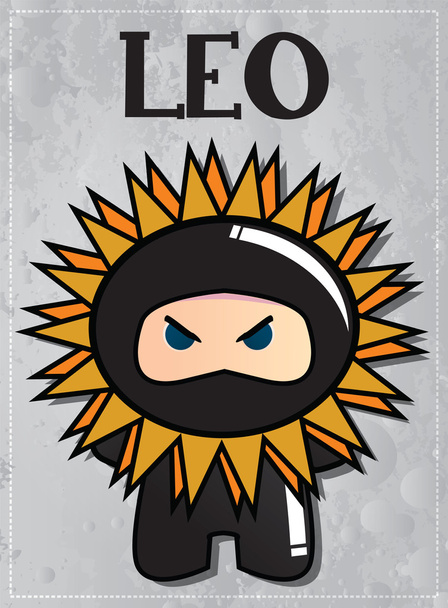 Znak zodiaku Leo - Wektor, obraz