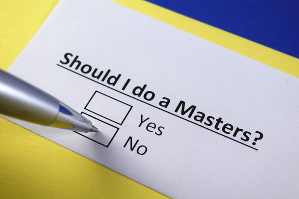 Csináljak egy Masters-t? Igen vagy nem?? - Fotó, kép