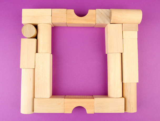 Wooden toy blocks - Фото, изображение