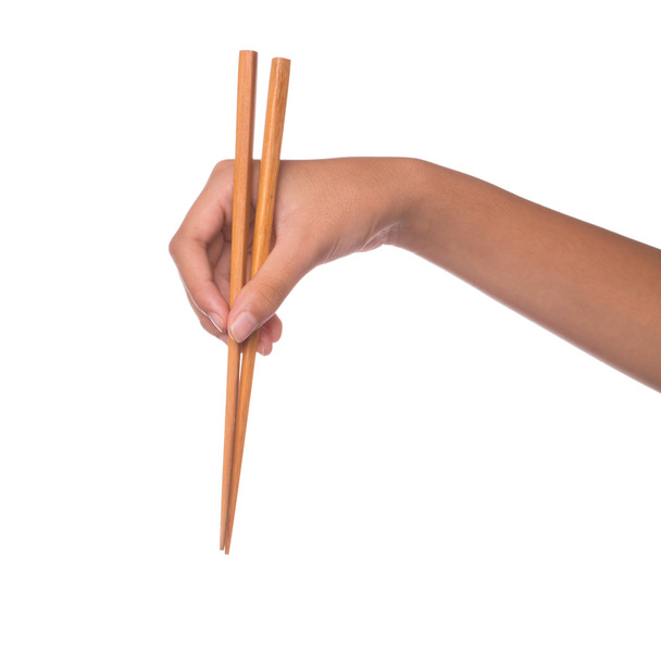 Female Hand And Chopstick - Photo, Image