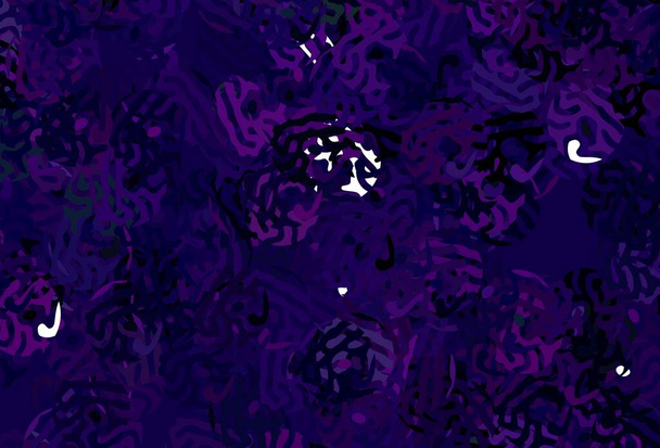 Темно-фиолетовый векторный фон с фасадами. Простая красочная иллюстрация с абстрактными градиентными формами. Элегантный дизайн для обоев. - Вектор,изображение