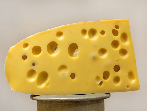 Big Piece of Emmental Cheese Swiss Cuisine - Fotó, kép