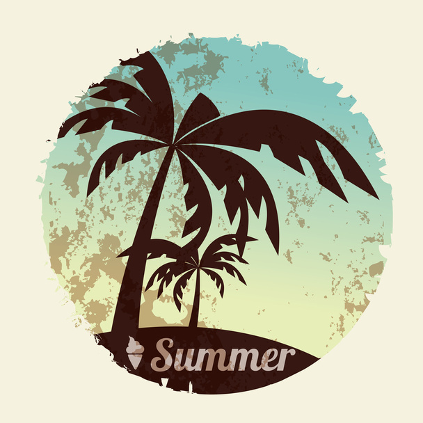Summer holiday card - Διάνυσμα, εικόνα